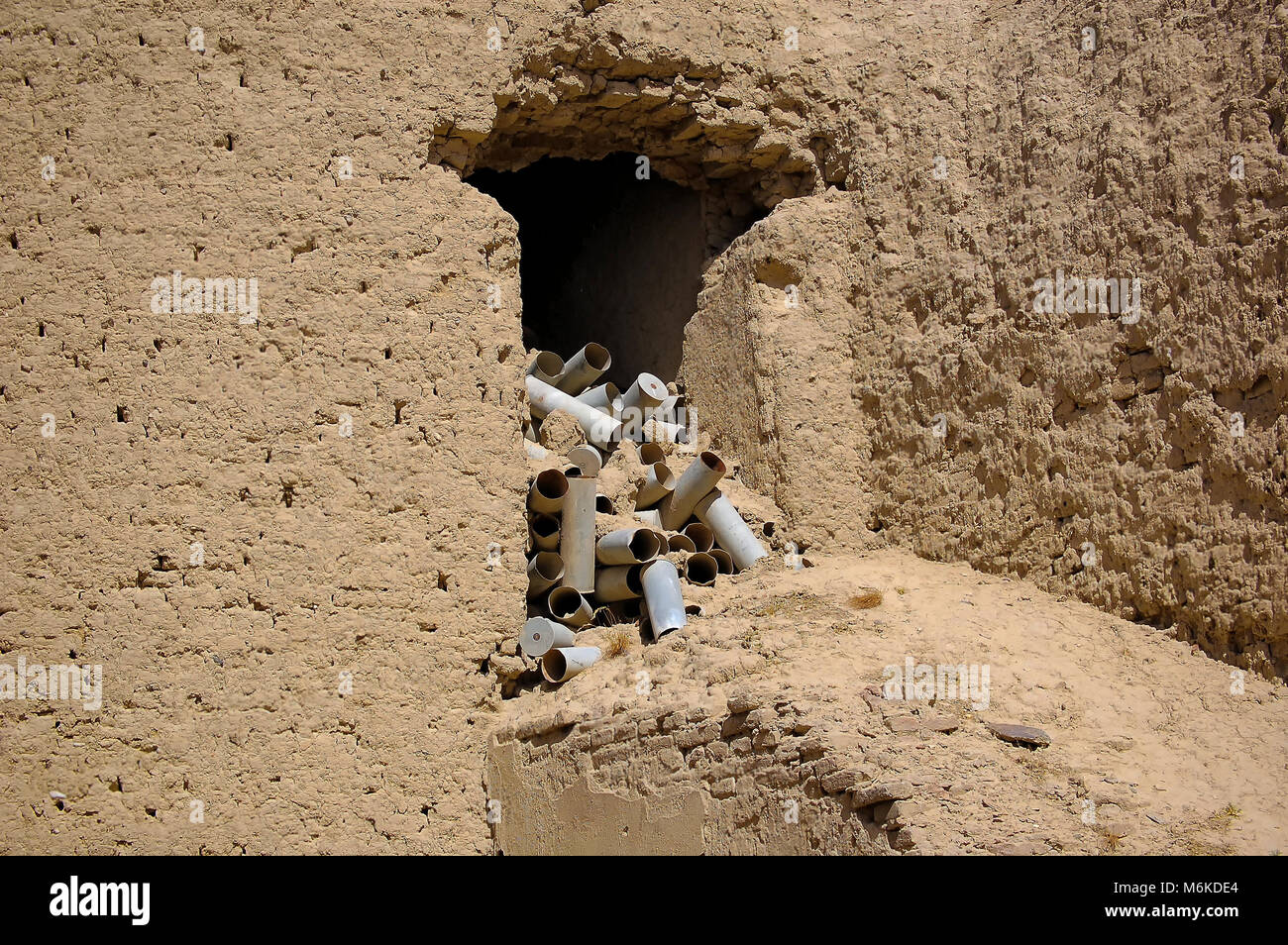 Munition in der alten Festung in der Hauptstadt von Afghanistan Kabul Stockfoto