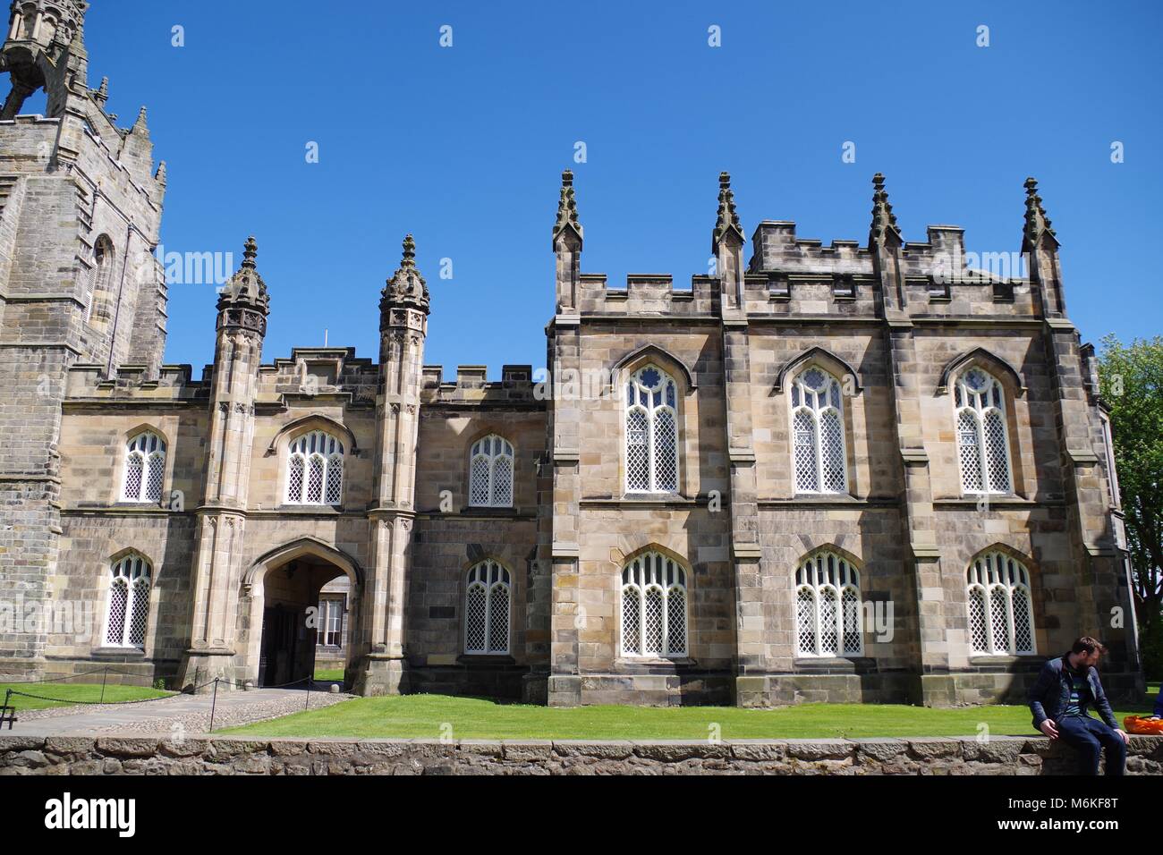 King's College Chapel. Historischen mittelalterlichen gotischen Gebäude. Universität von Aberdeen. Schottland, Großbritannien Stockfoto