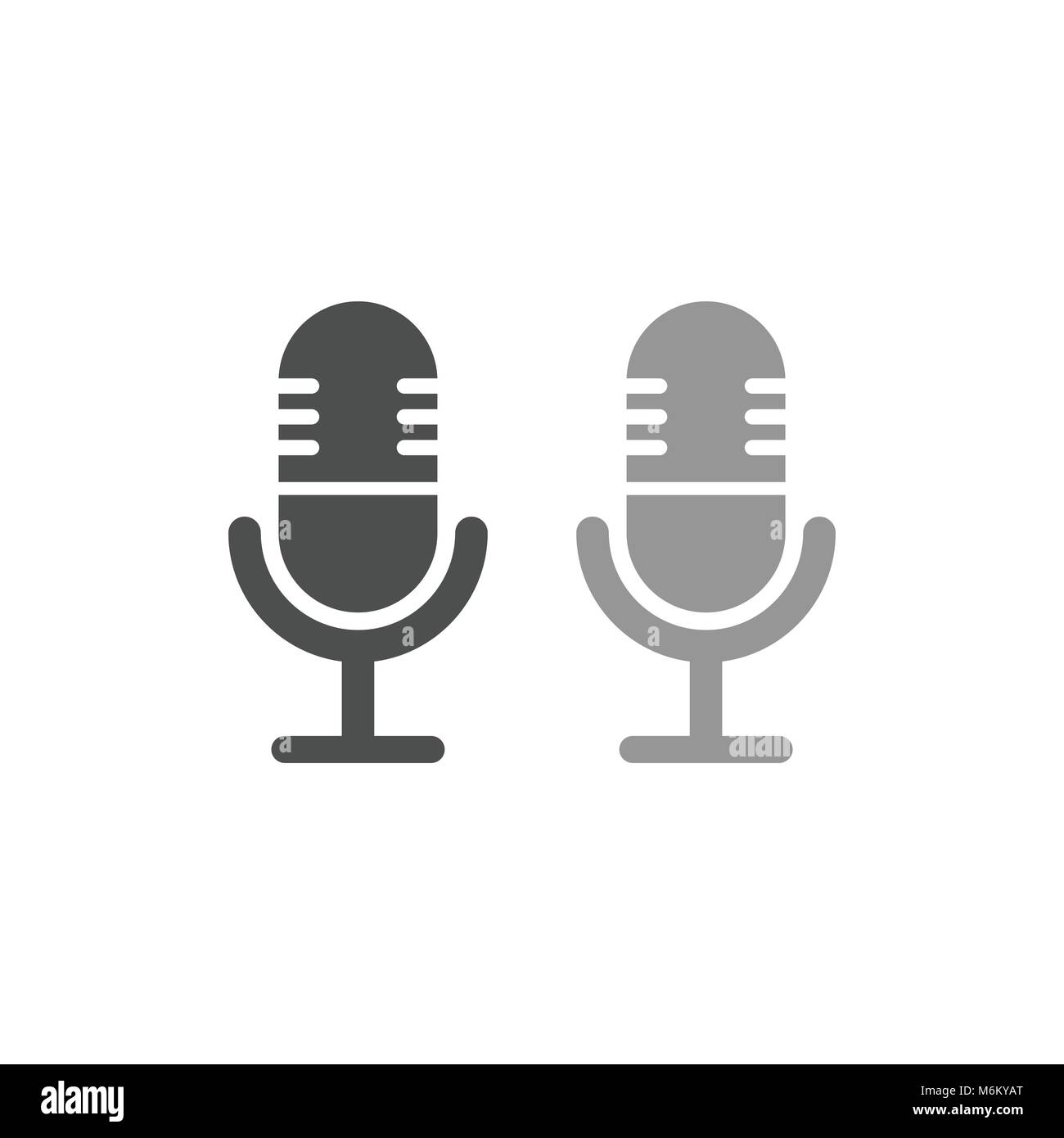Mikrofon Einfache Symbol Vektor Symbol Grafik Logo Design Stock Vektor