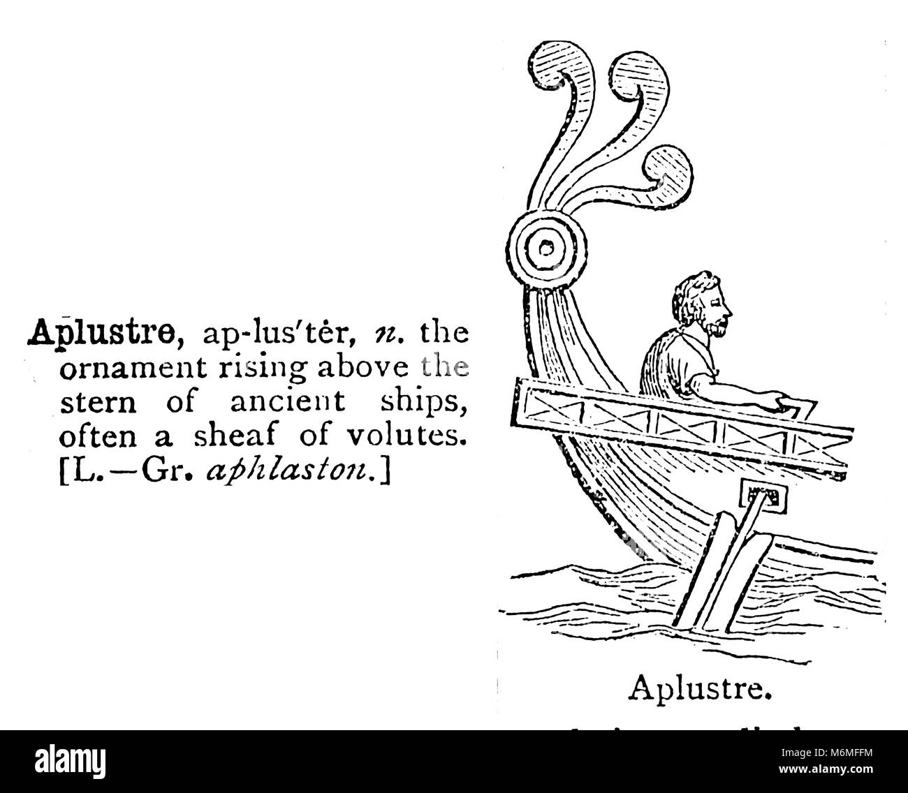 APLUSTRE - einen Eintrag aus dem 20. Jahrhundert Wörterbuch der Kammer - UK - ca. 1920 Stockfoto