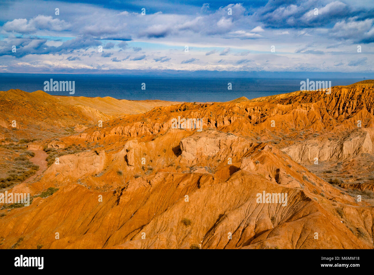 Märchen Canyon, Tien Shan Gebirge, Kyrygyzstan, Zentralasien. See Issyh-Kul Stockfoto