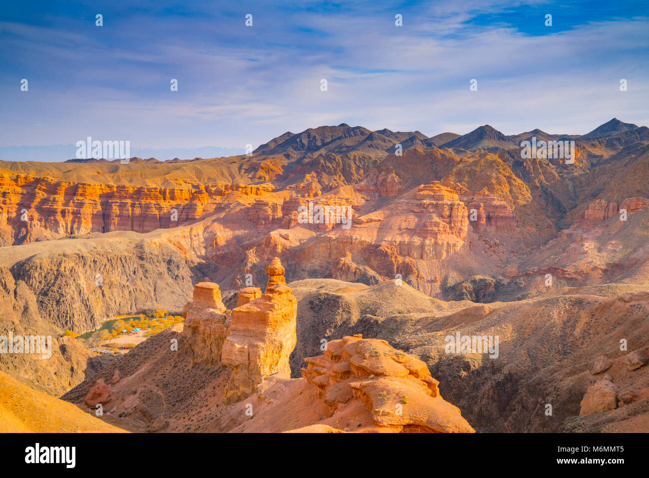 Charyn Canyon, Kasachstan, Charyn Canyon Nationalpark Tal der Burgen Stockfoto