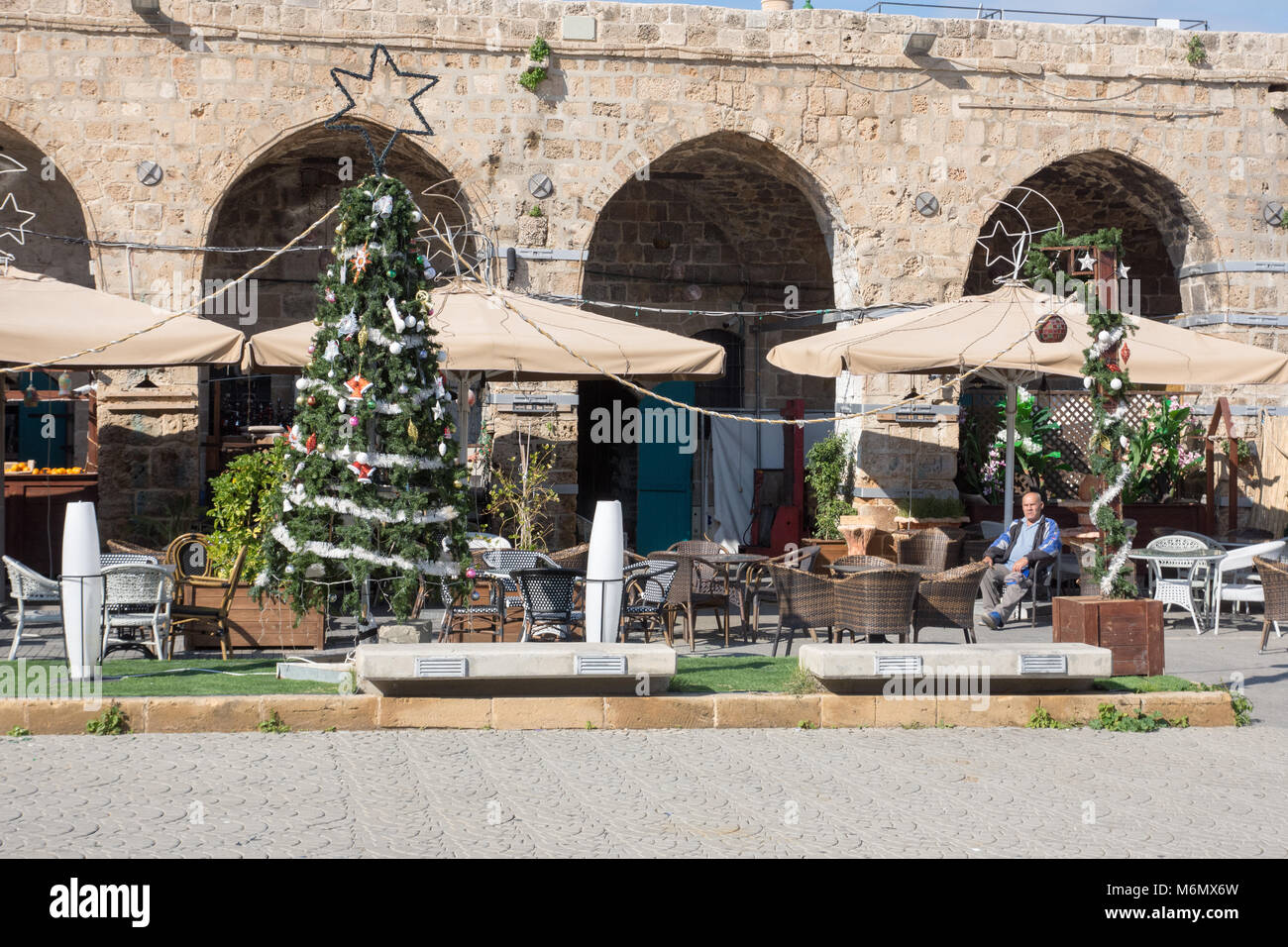 Israel, Acre, Ahmed Al Jazzar Moschee in der Altstadt von Akko Stockfoto