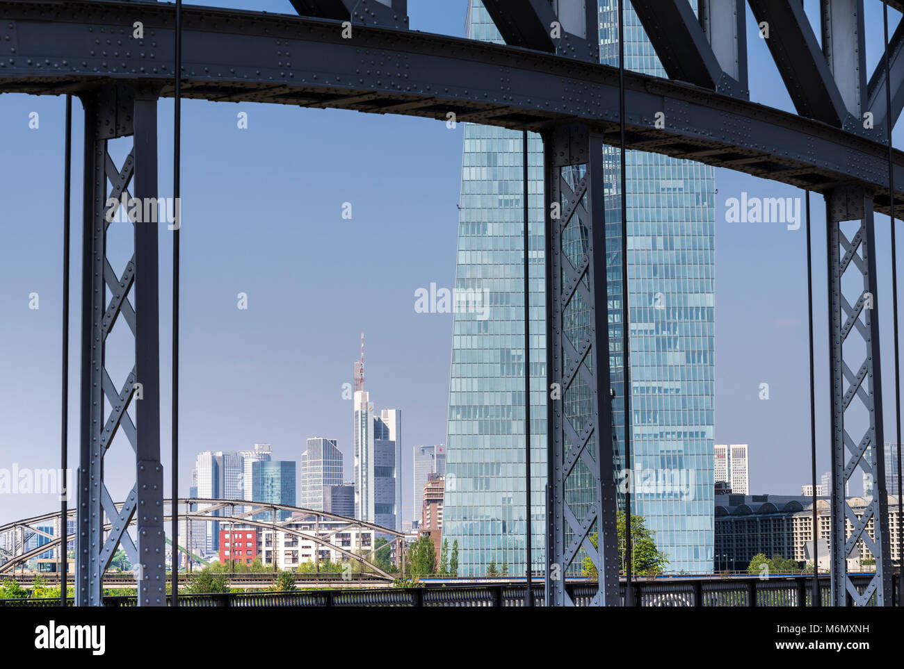 EZB, Europäische Zentralbank, Frankfurt, Hessen, Deutschland, Europa Stockfoto