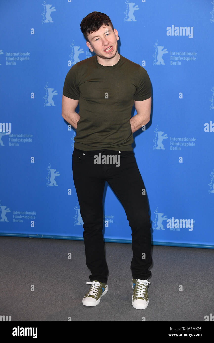 Barry Keoghan nimmt an der 68. Berlinale Die Internationalen Filmfestspiele Berlin photocall Schwarz 47 in Berlin. 16. Februar 2018 © Paul Treadway Stockfoto