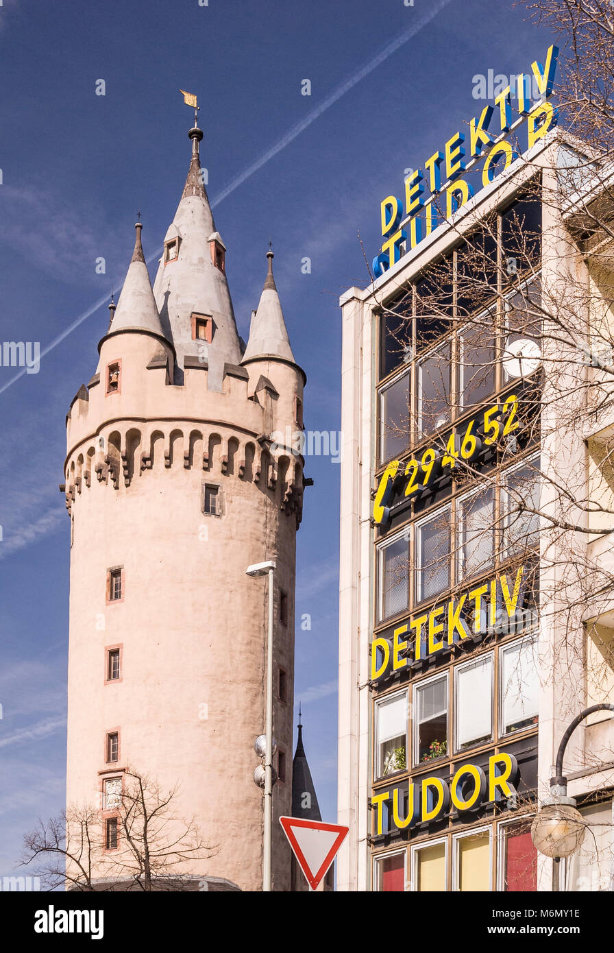 Eschenheimer Turm, Frankfurt, Hessen, Deutschland, Europa Stockfoto
