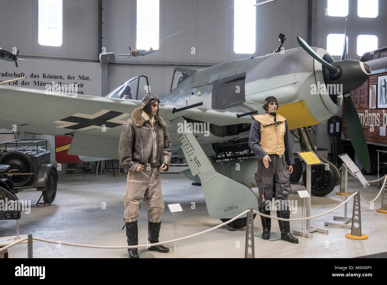 Focke Wulf FW 190 A-8 Luftfahrtmuseum Hannover. Aus verschiedenen Flugzeugzellen montiert Es zeigt ein Flugzeug vom 6./JG 1. Stockfoto