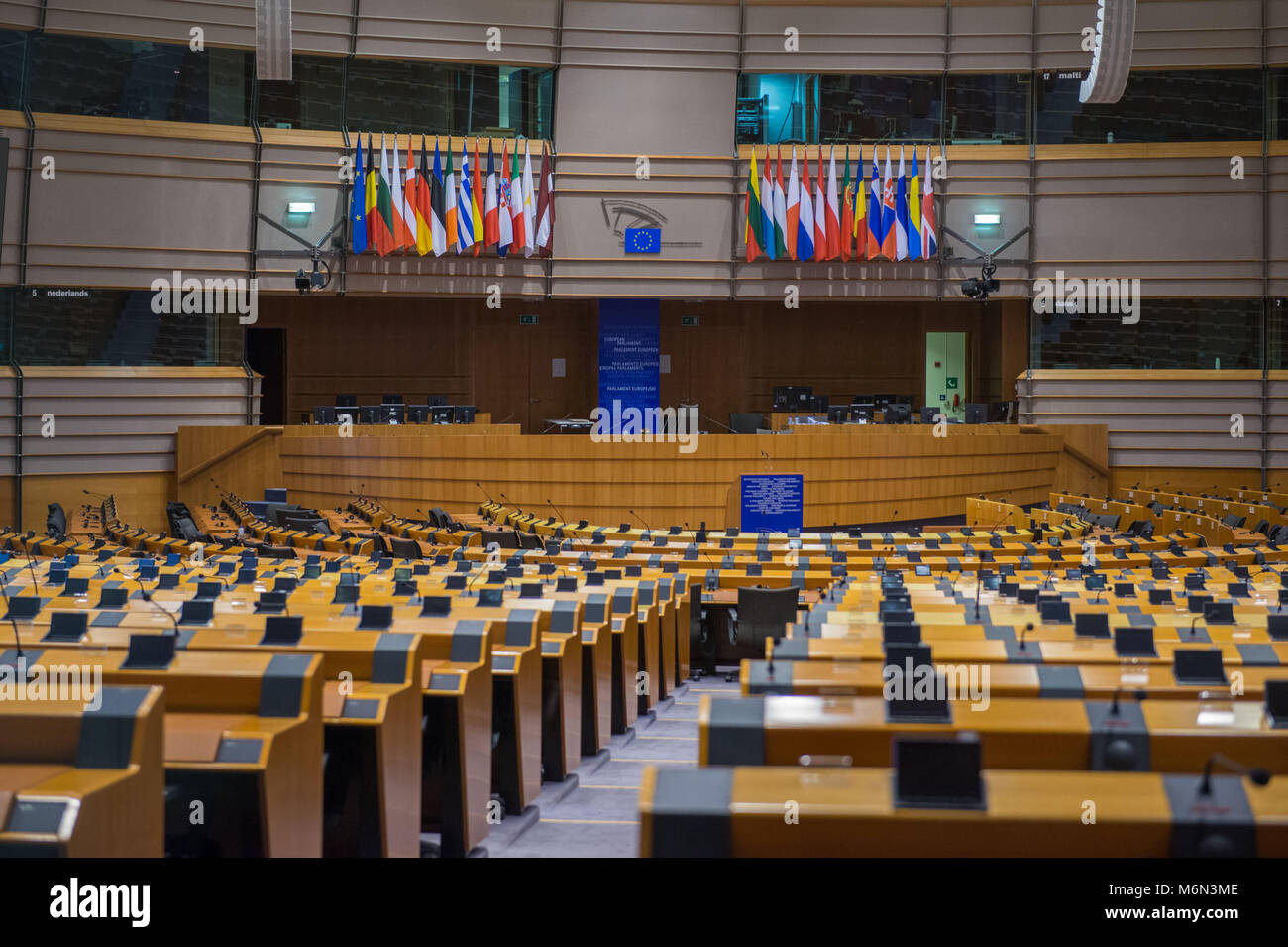 Brüssel, Europäisches Parlament. Belgien. Stockfoto