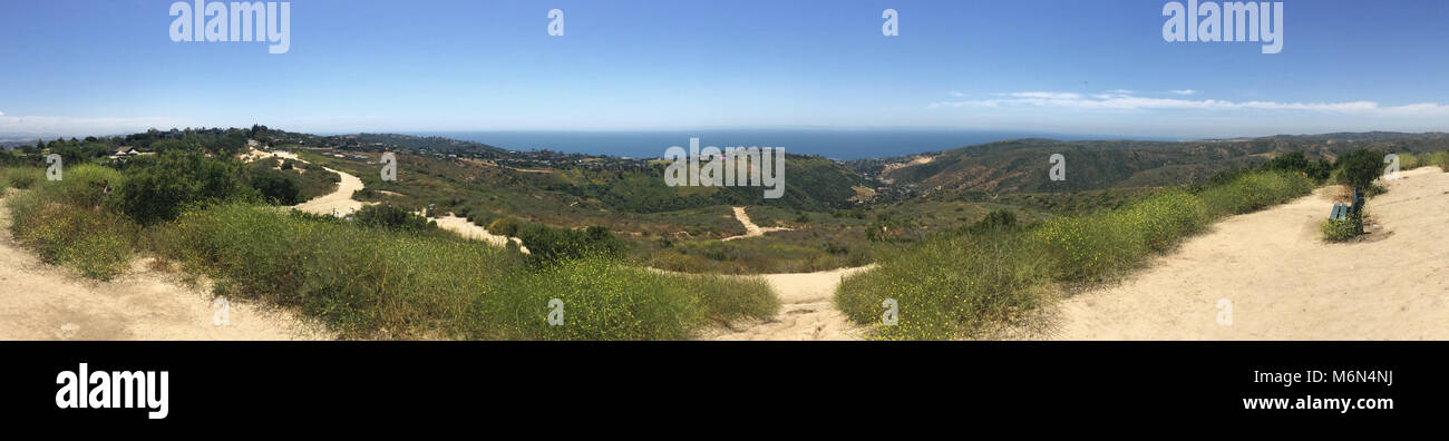 Pazifischer Ozean Landschaft von Oben der Welt Park in Laguna Beach Kalifornien USA Stockfoto