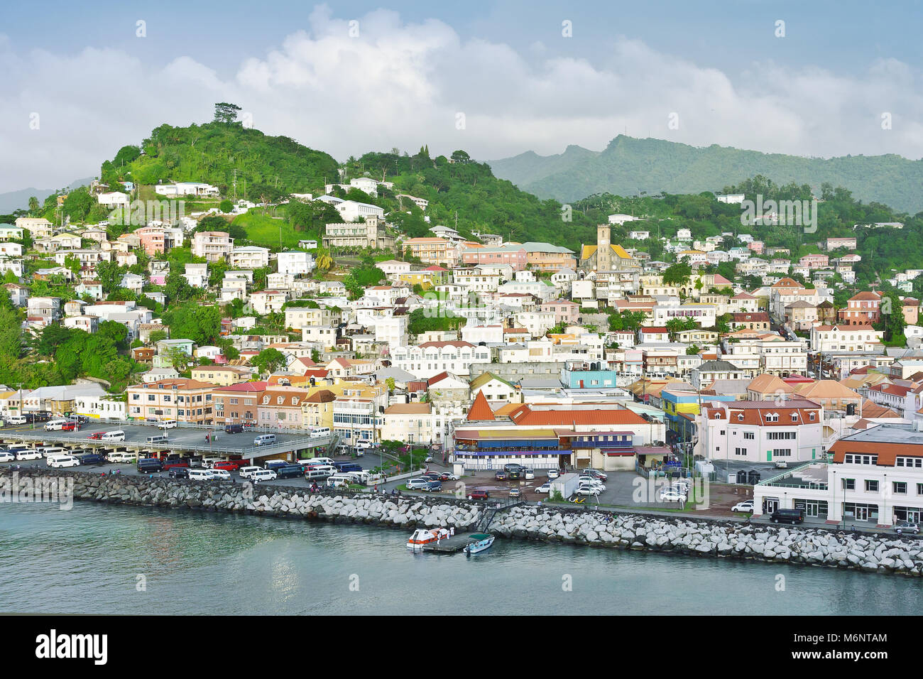 Stadt St. George's auf Grenada, einer karibischen Insel, West Indies Stockfoto