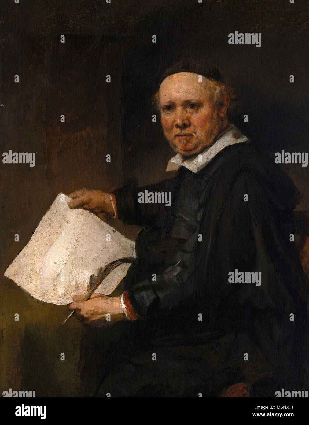 Rembrandt Harmenszoon van Rijn - Lieven Willemsz van Coppenol Stockfoto