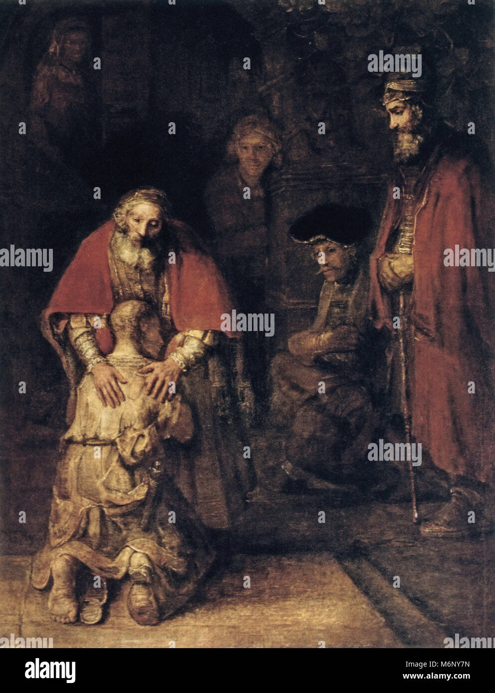Rembrandt Harmenszoon van Rijn - Die Rückkehr des verlorenen Sohnes Stockfoto