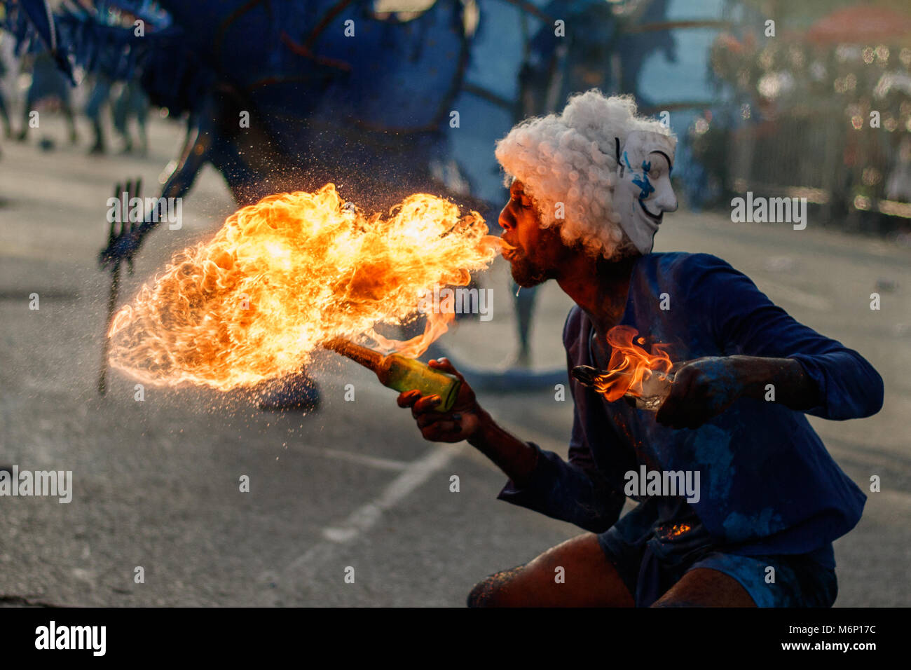 Feiern Karneval Dienstag, Februar 2018 Stockfoto