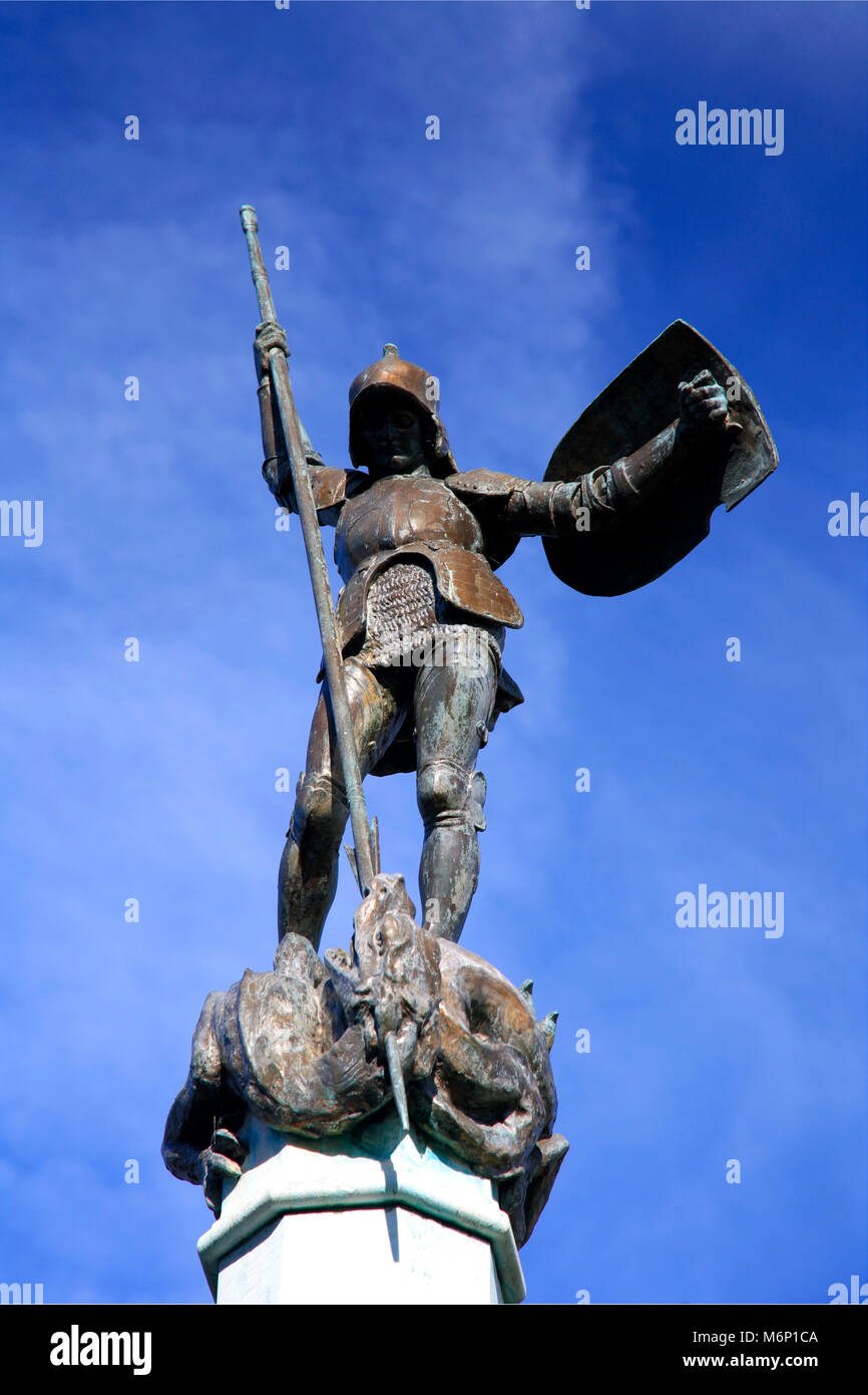 Das Kriegerdenkmal, Village Green, Ramsey town, Cambridgeshire, England, Großbritannien Stockfoto