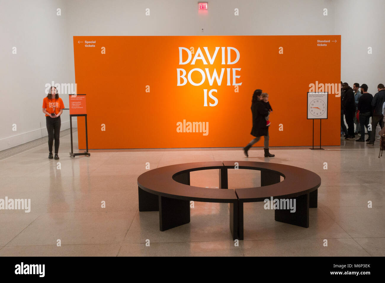 David Bowie ist Ausstellung im Brooklyn Museum NYC Stockfoto