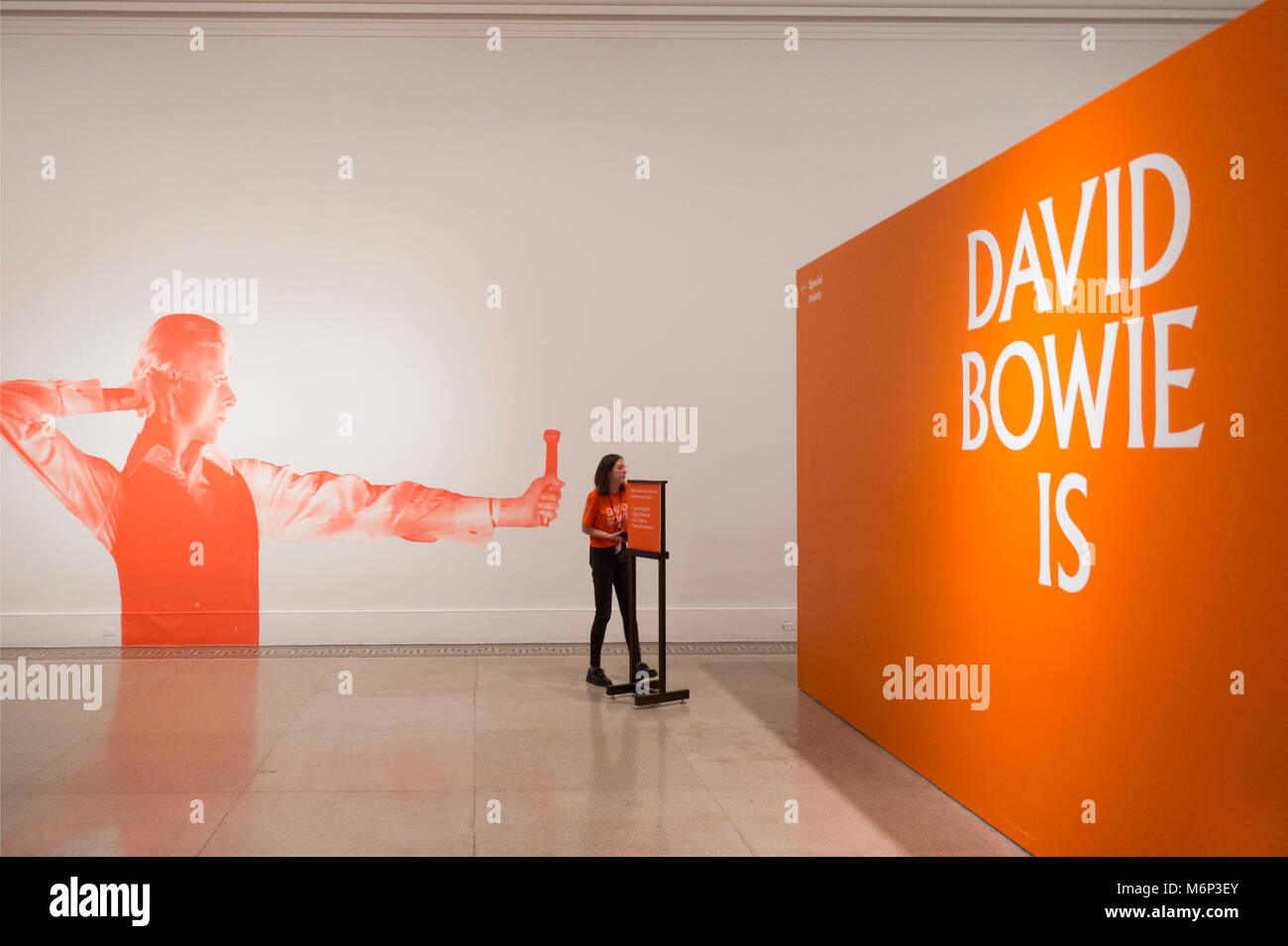 David Bowie ist Ausstellung im Brooklyn Museum NYC Stockfoto