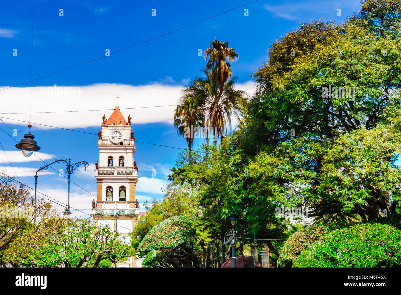 Catedral Metropolitana in Scucre Bolivien Stockfoto