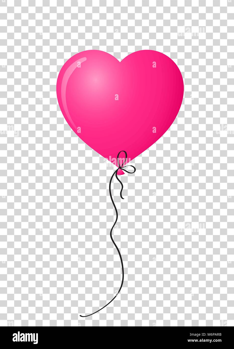 Pulsierende Rosa Realistisch Helium Ballon In Herzform Auf Transparentem Hintergrund Isoliert Vector Illustration Clip Art Element Fur Design Stock Vektorgrafik Alamy