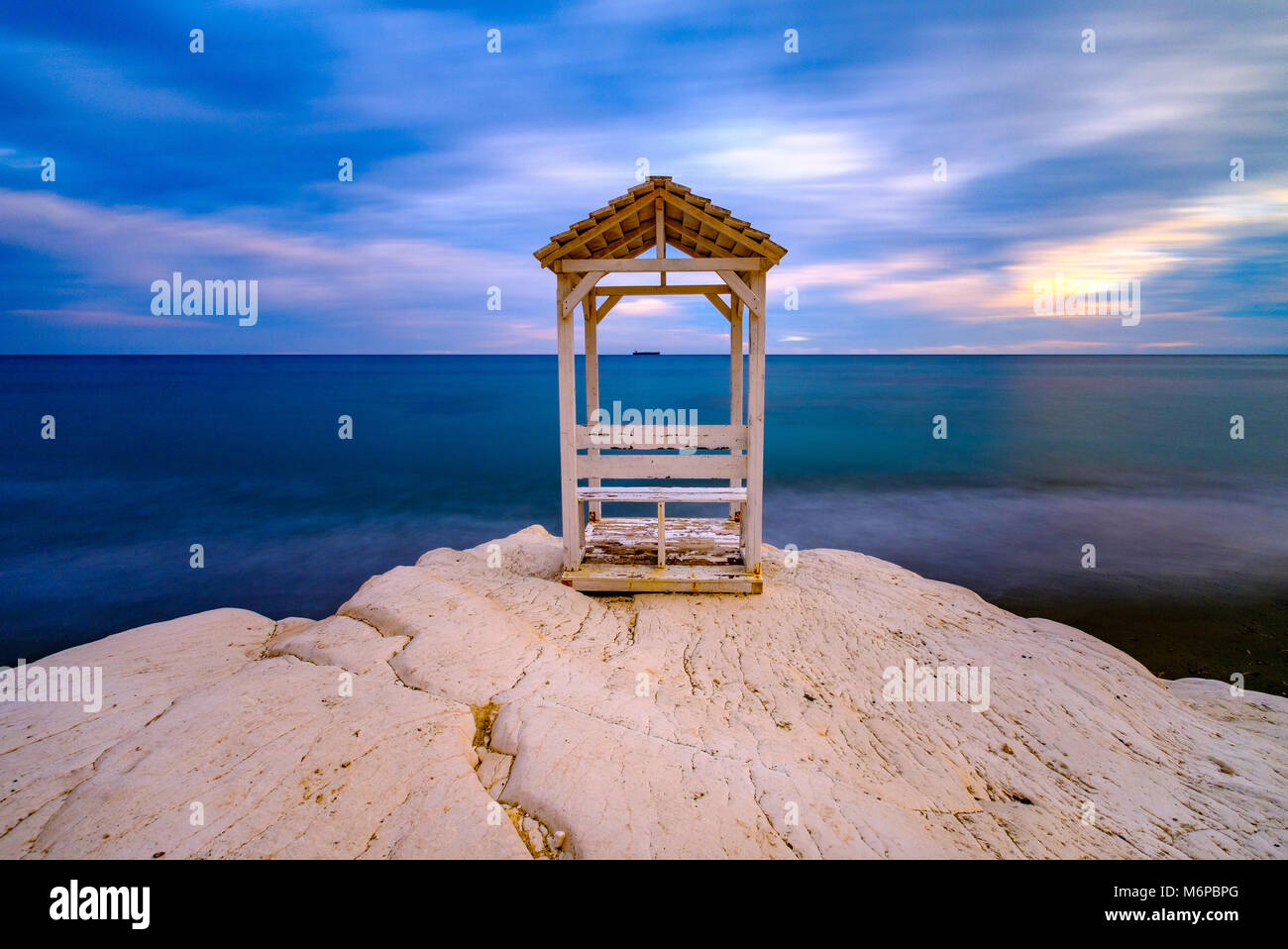 Malerischer Blick auf den wunderschönen Strand. Stockfoto