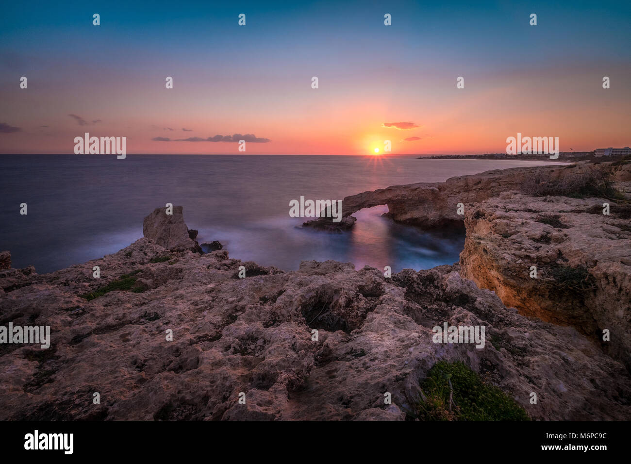 Malerischer Blick auf den wunderschönen Strand. Stockfoto