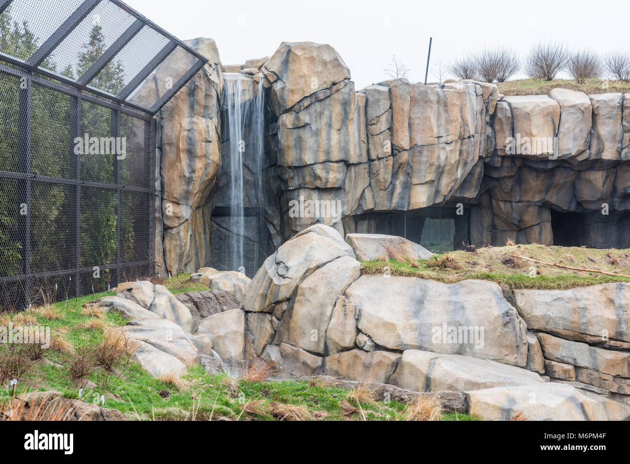 Gehäuse am Lincoln Park Zoo Stockfoto