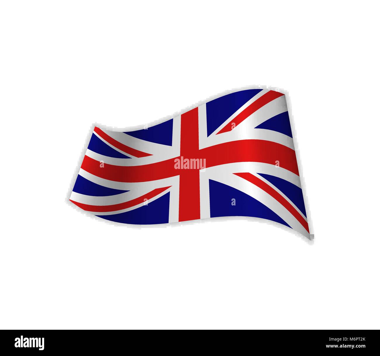 Die britische Flagge. Stock Vektor