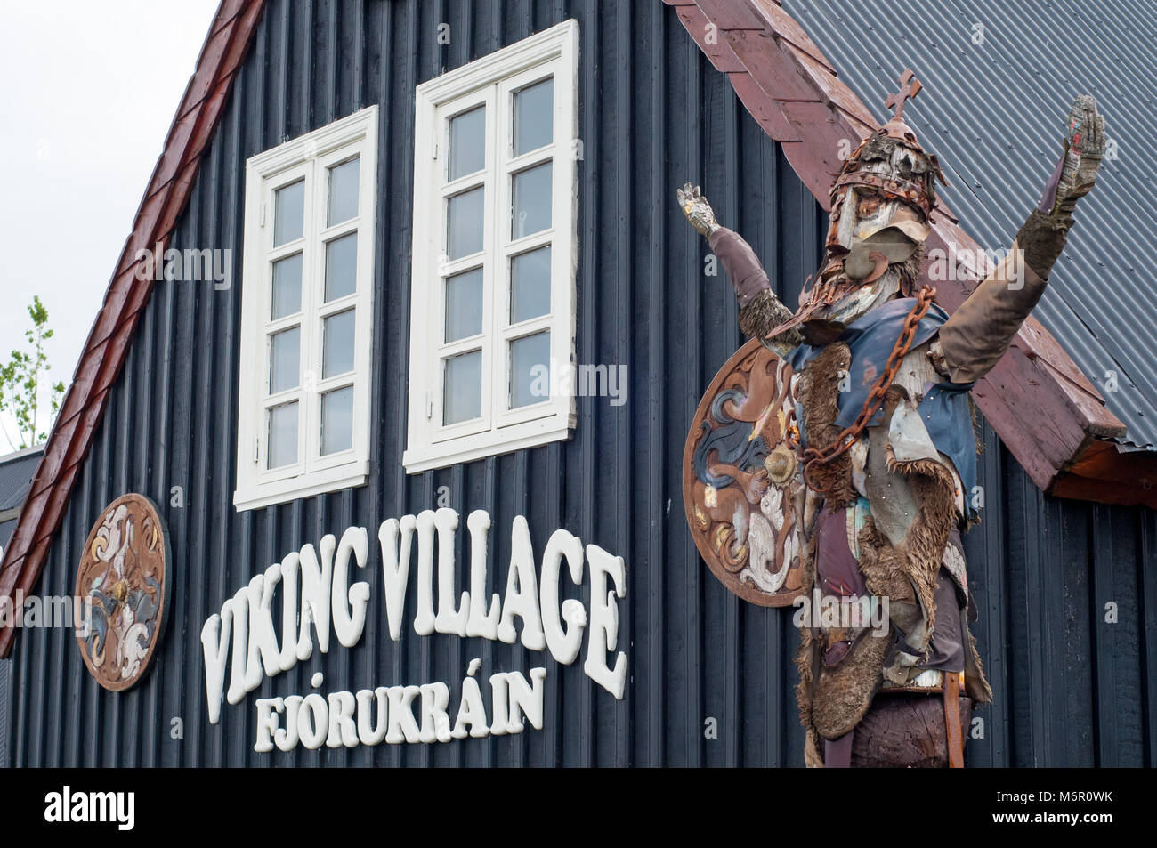 Viking Village, Reykjanes, Hafnarfjordur, Island Stockfoto