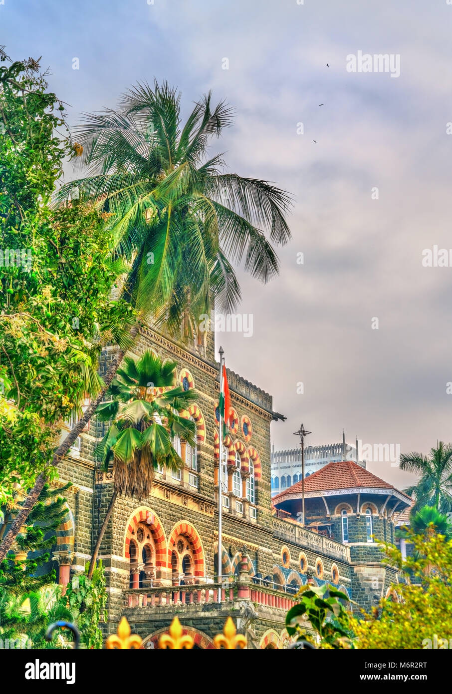 Palm Tree in einem Palast in Mumbai, Indien Stockfoto