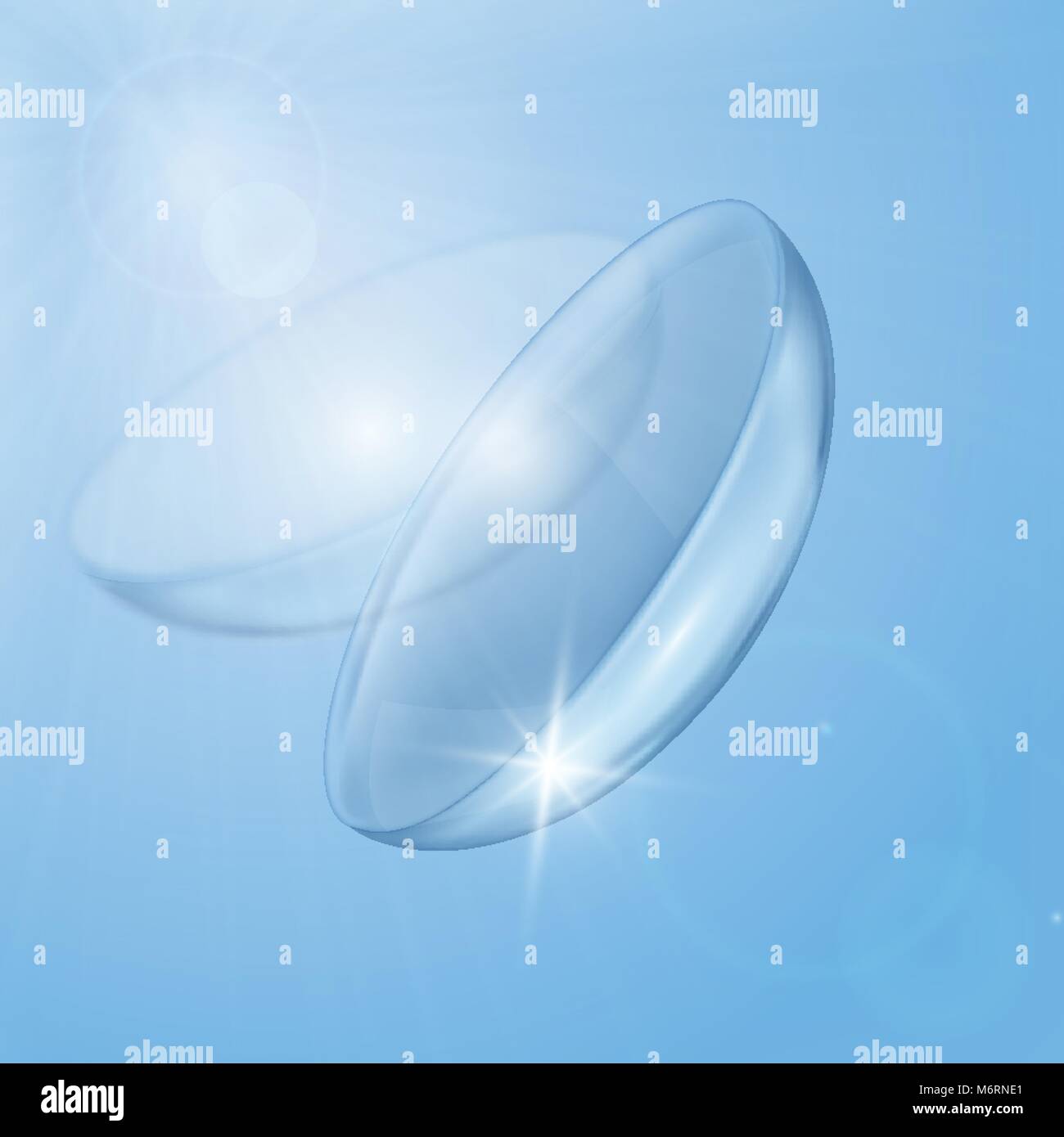 Kontaktlinsen. Medizinischen Hintergrund. Vektor Vorlage, Stock Vektor