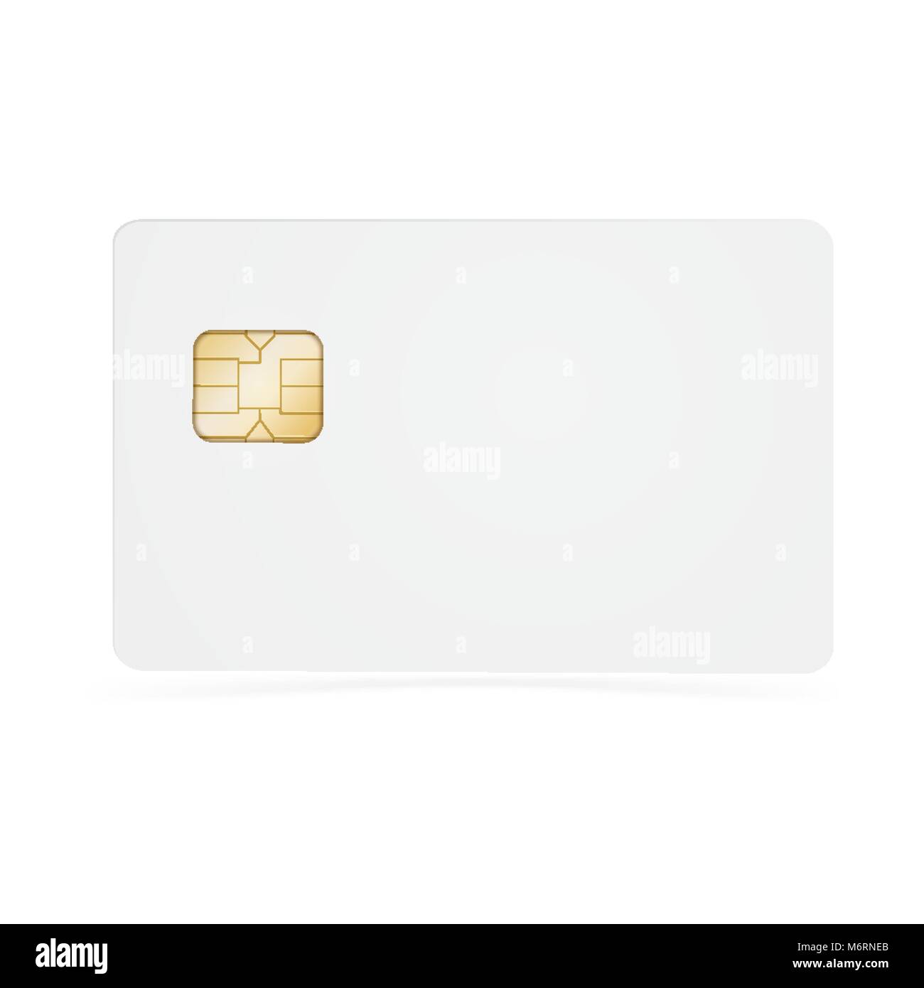 Weiß realistische Bank Card leer. Vektor Mock up für Ihren de Stock Vektor