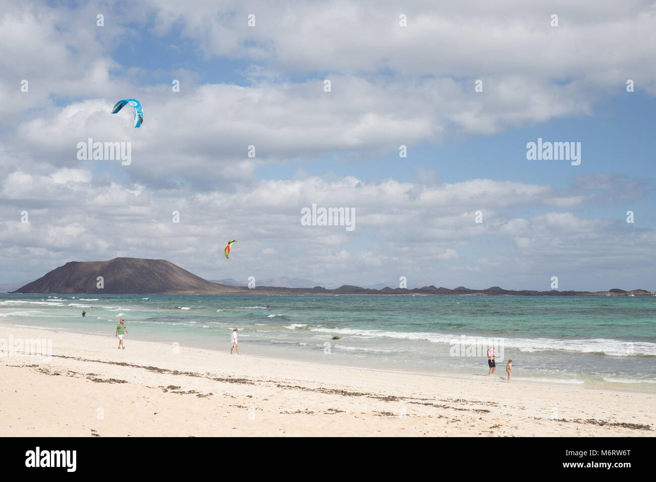 Playa del Mor, Fuerteventura, Kanarische Inseln. Stockfoto