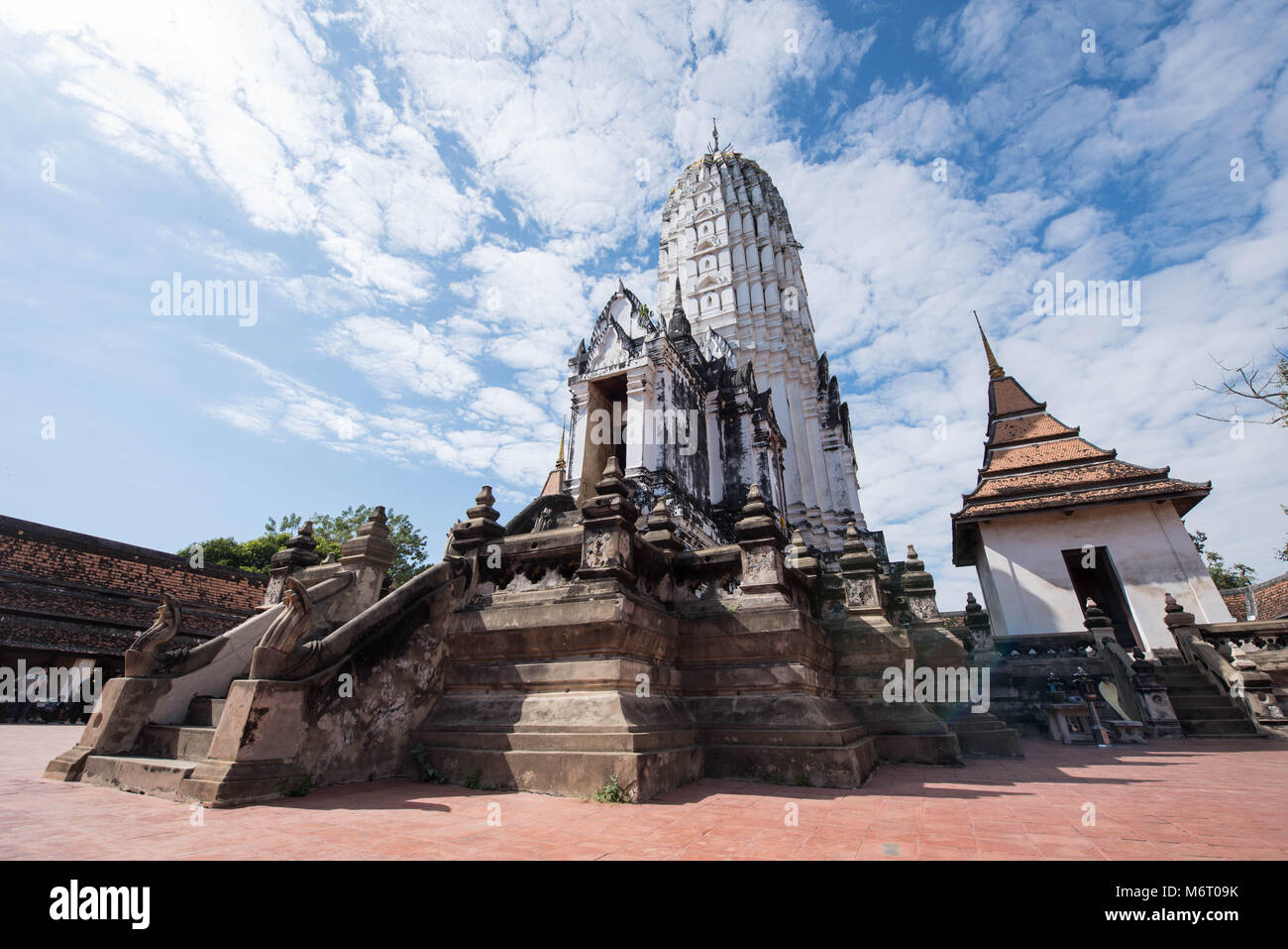 Traditionelle Thai Tempel in Ayutthaya Stockfoto