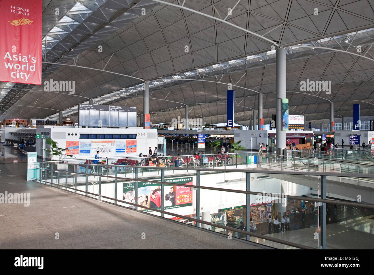 Flughafen Chek Lap Kok, Hong Kong Stockfoto