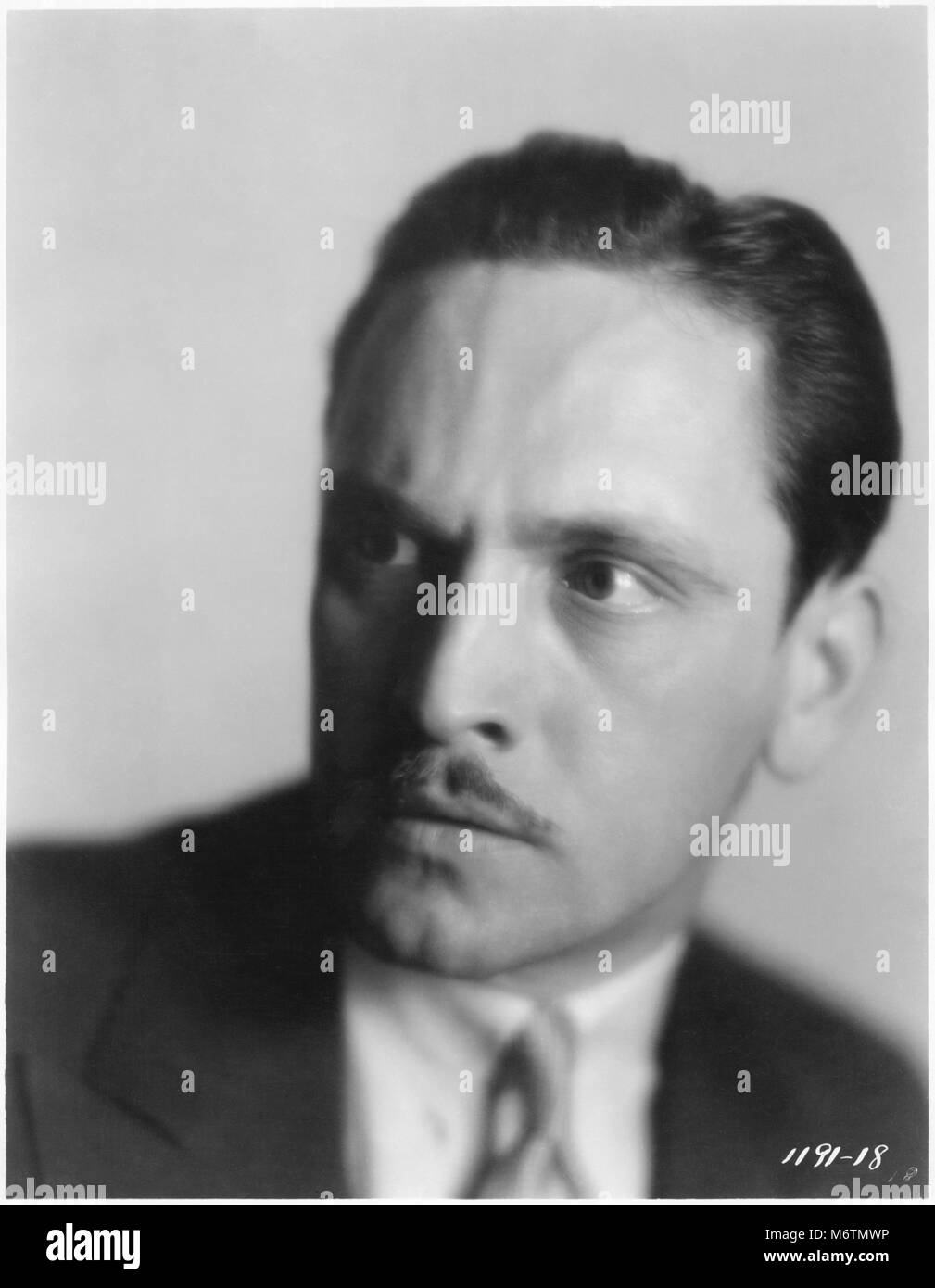 Schauspieler Fredric März, Werbung Porträt, 1929 Stockfoto