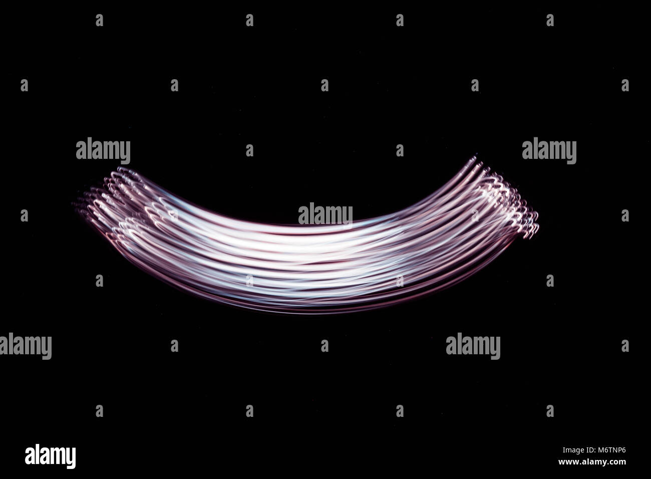 Helles Neon lächeln Licht glatte Farben Stockfoto
