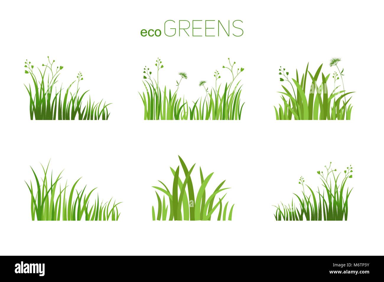 Eco Symbol Gras Stock Vektor