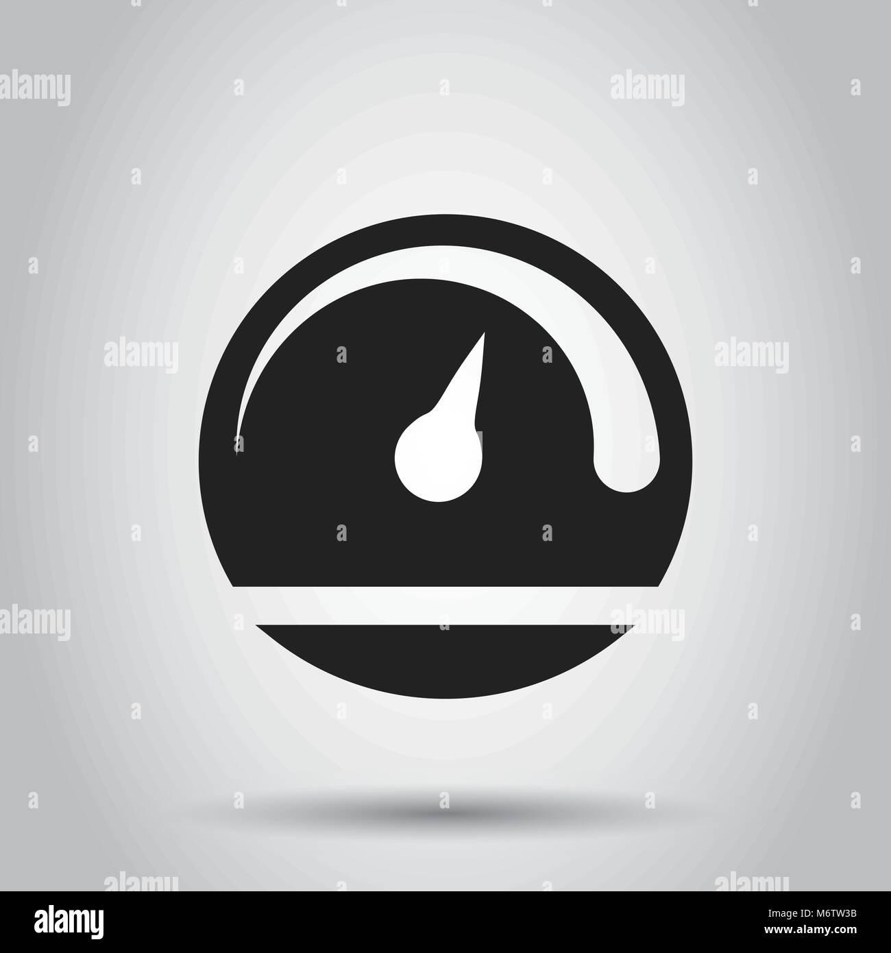 Dashboard Vektor icon. Level Meter Geschwindigkeit vektor Illustration. Stock Vektor