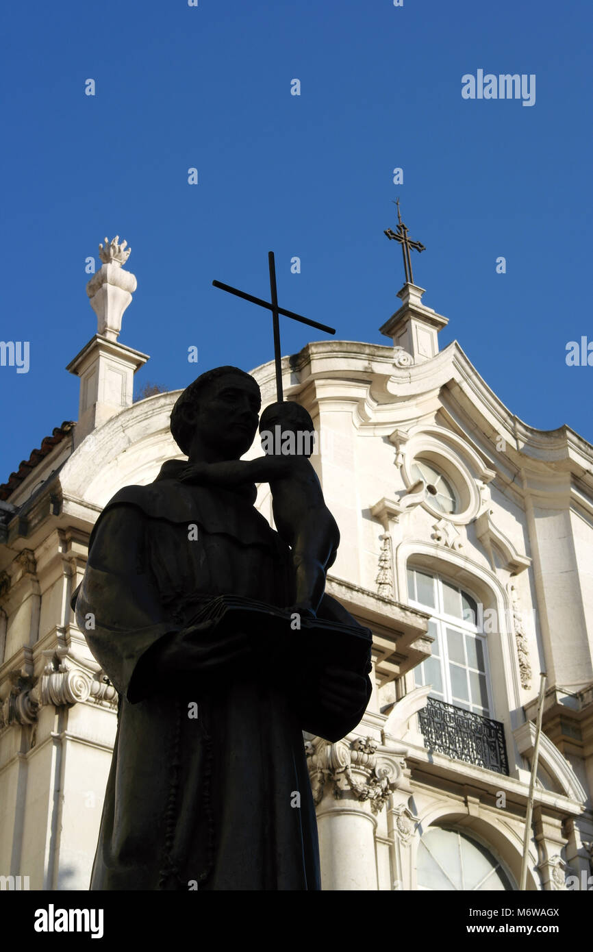 Antonius Statue, Lissabon, Portugal Stockfoto