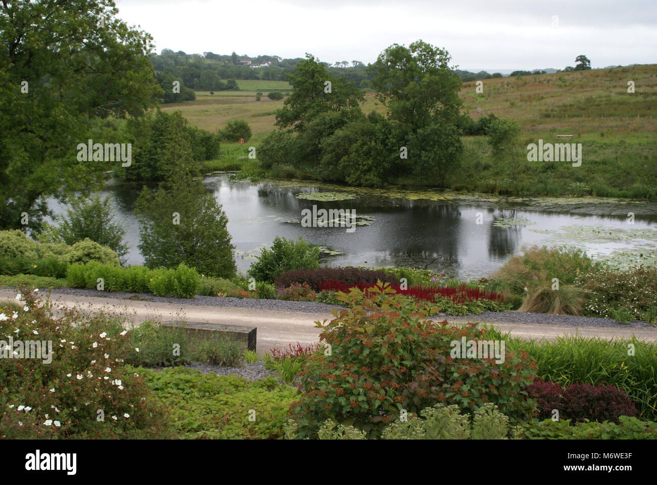 Seen am National Botanic Garden of Wales Stockfoto