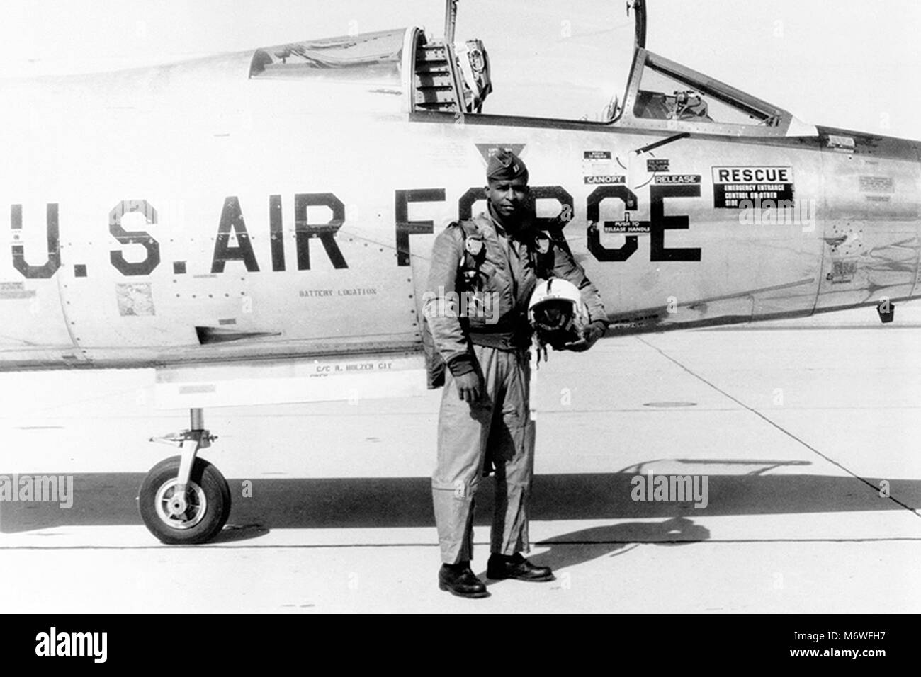 Robert Lawrence, Robert Henry Lawrence Jr. (1935-1967), Major, USAF), United States Air Force und der erste Afro-amerikanische Astronaut Stockfoto