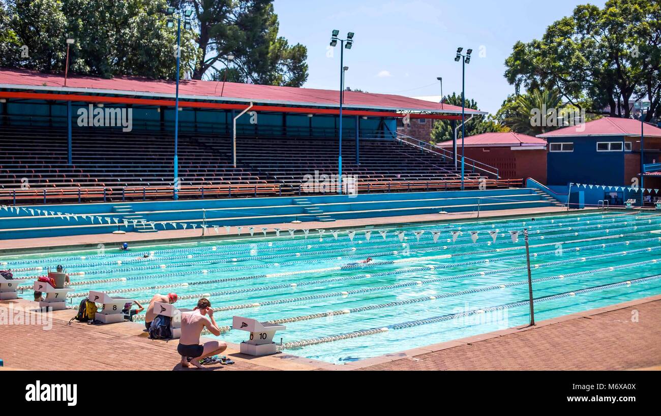 Hillcrest Pool in Hatfield. Pretoria, Südafrika. Stockfoto