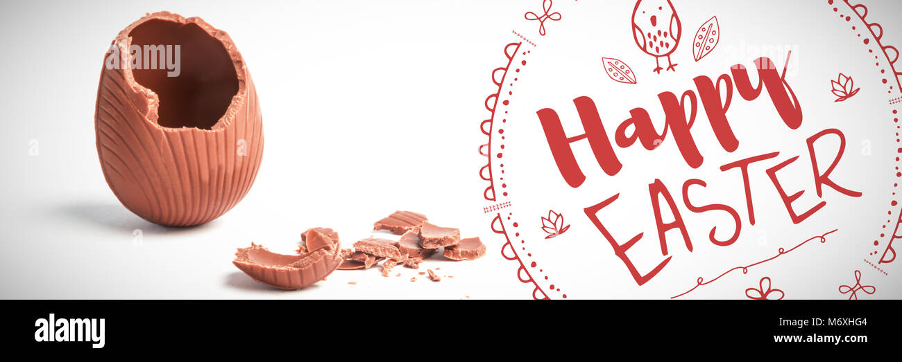 Das zusammengesetzte Bild im Frohe Ostern logo Stockfoto