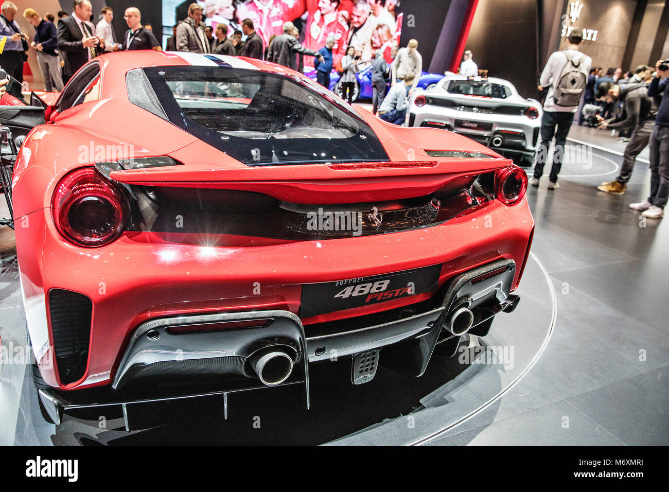 Ferrari 488 Pista, Auto Stockfoto