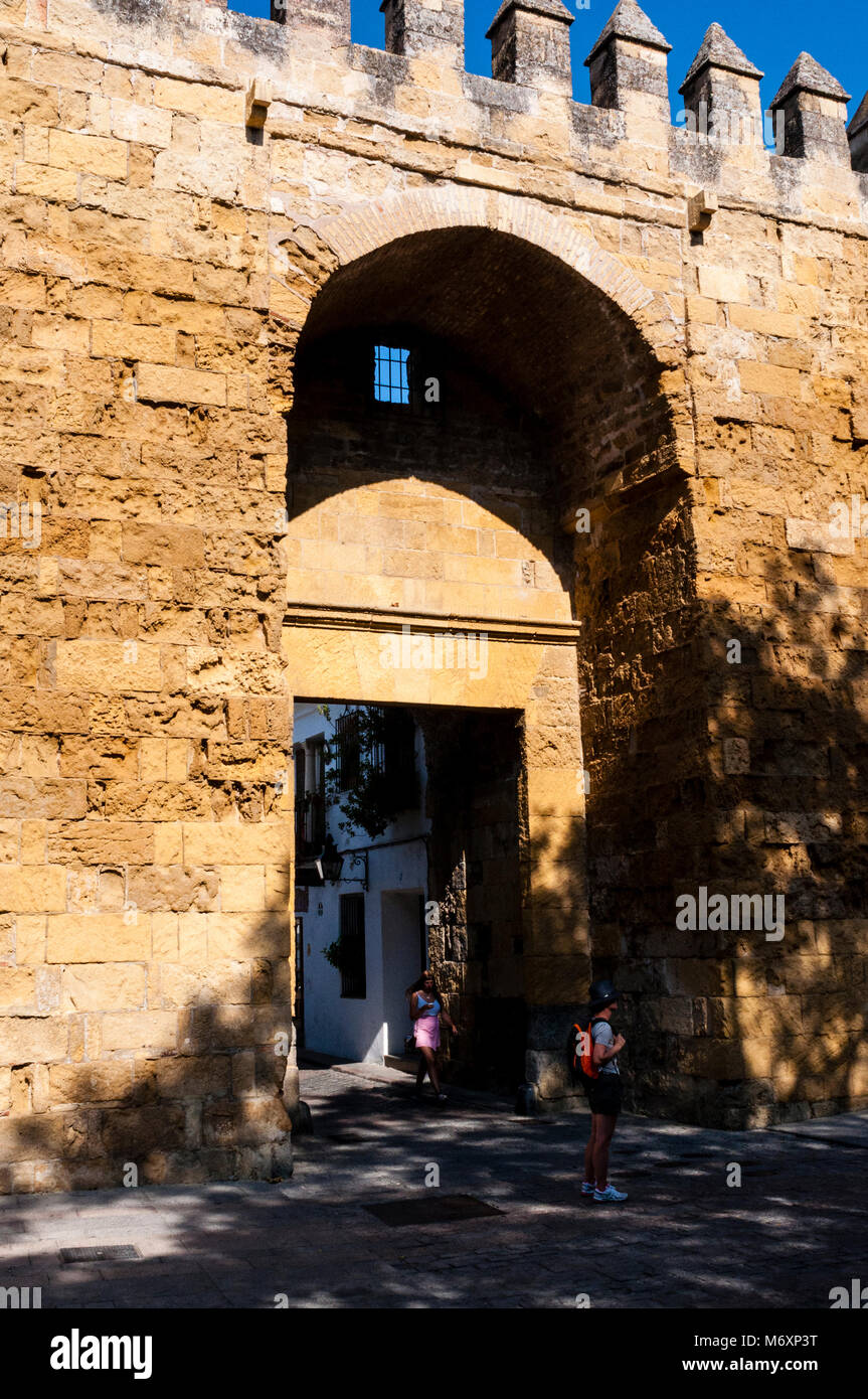 Almodóvar Tor, Puerta de Almodóvar, Cordoba Mauern, Murallas de Córdoba, Andalusien, Spanien Stockfoto