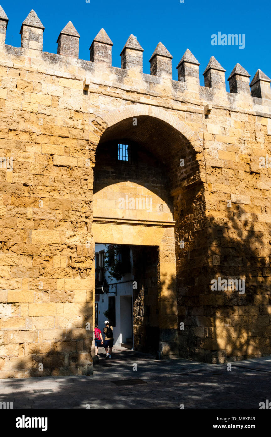 Almodóvar Tor, Puerta de Almodóvar, Cordoba Mauern, Murallas de Córdoba, Andalusien, Spanien Stockfoto