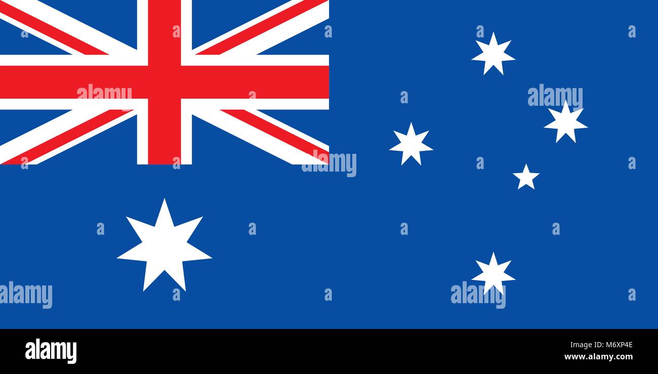 Flagge Australien Stock Vektor