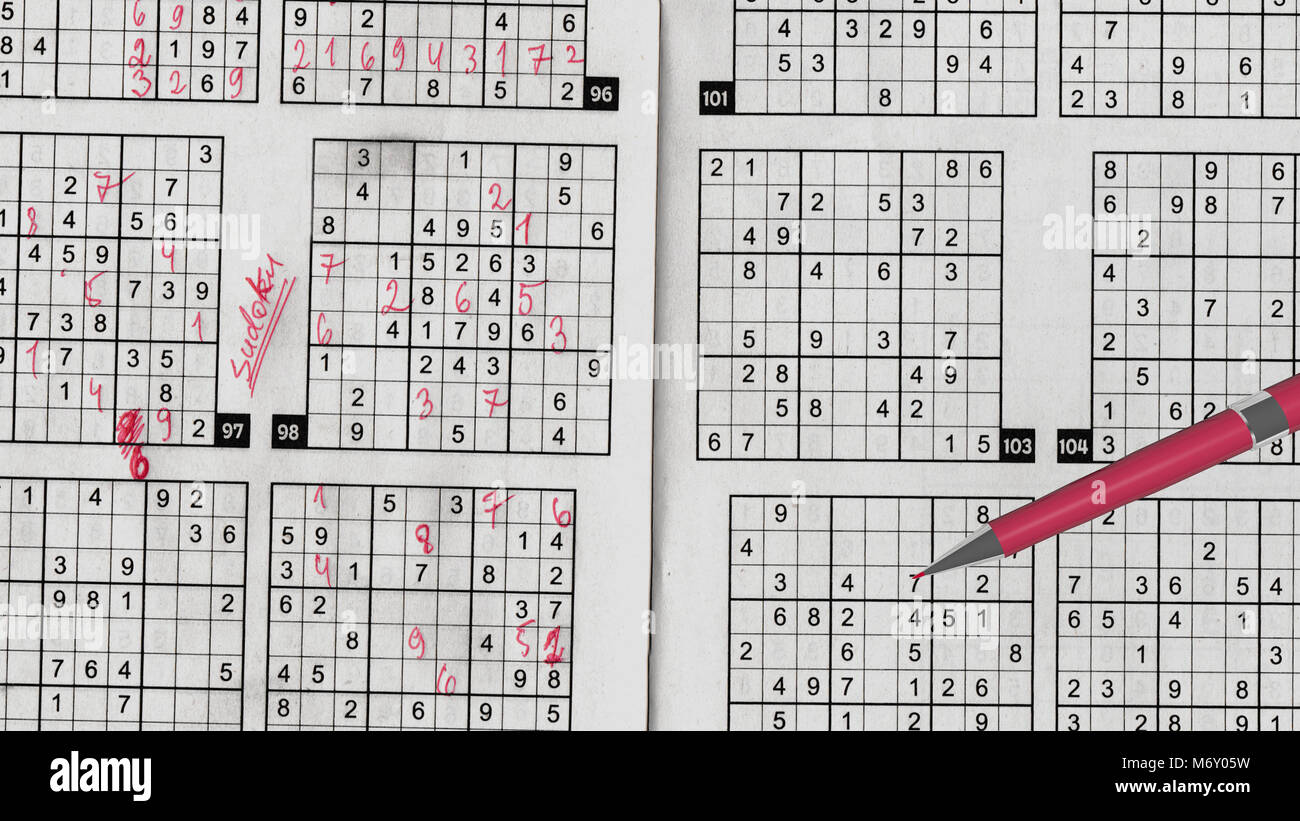 Ein Fantastisches 3d Rendering Von Sudoku Mathematische Gitter Mit