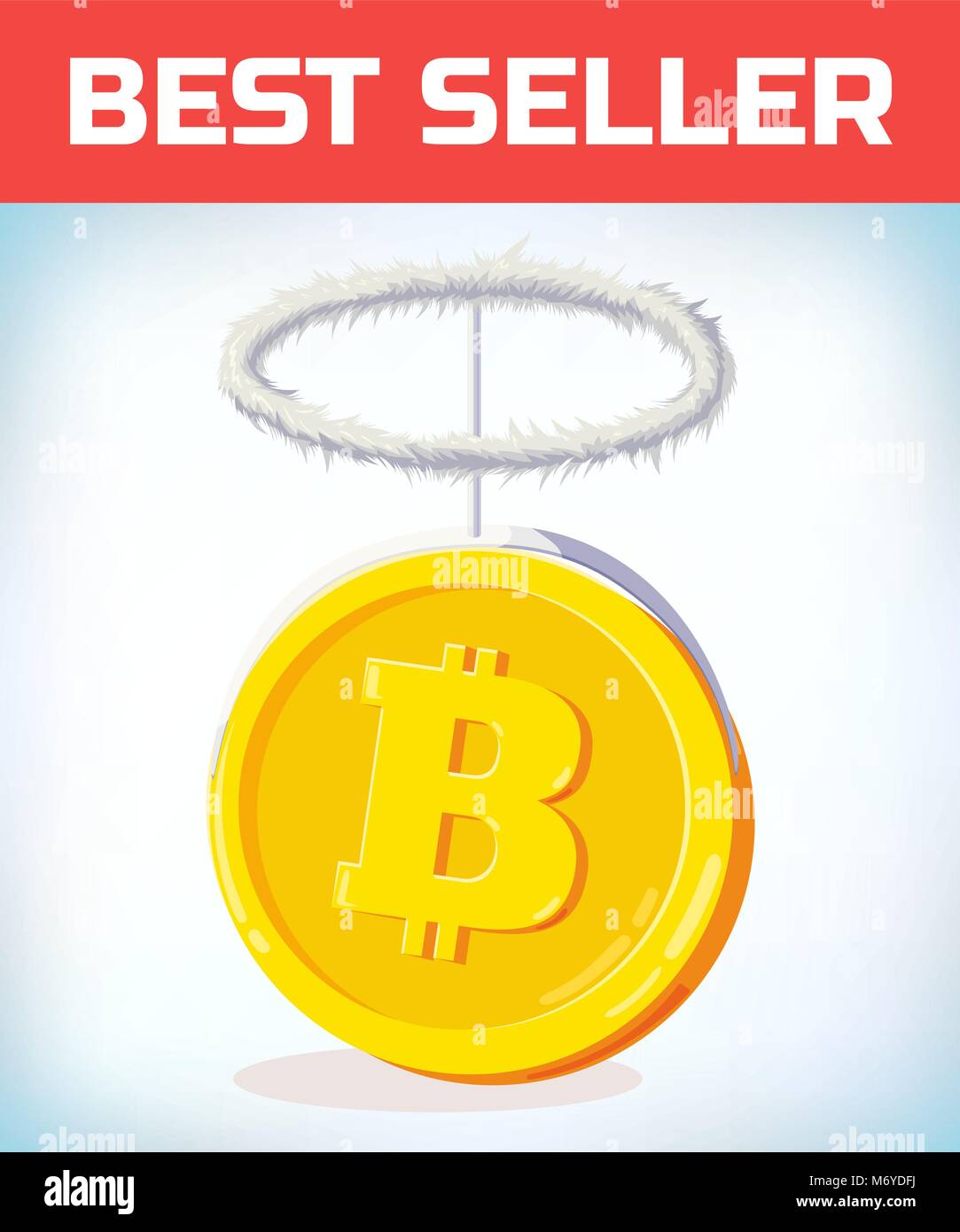 Bitcoin mit Engel nibm. Crypto Währungskrise. Crypto Abwertung der Währung. Bitcoin  gefallen. Digitale Währung. Crypto Währung. Geld und Finanzen Symbol  Stock-Vektorgrafik - Alamy