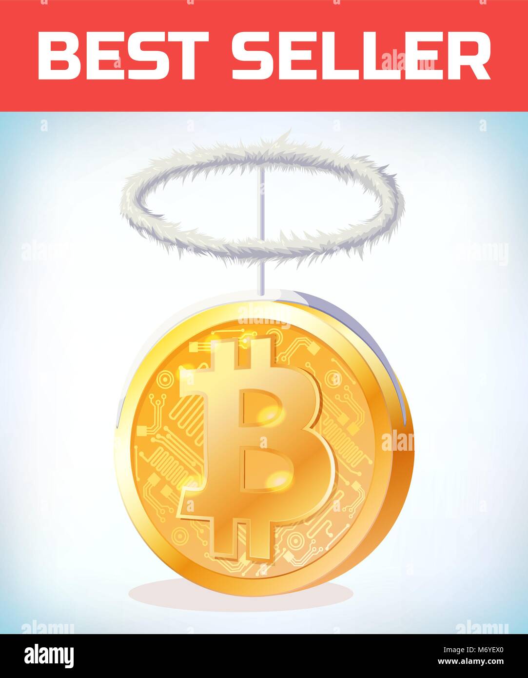 Bitcoin mit Engel nibm. Crypto Währungskrise. Crypto Abwertung der Währung. Bitcoin  gefallen. Digitale Währung. Crypto Währung. Geld und Finanzen Symbol  Stock-Vektorgrafik - Alamy