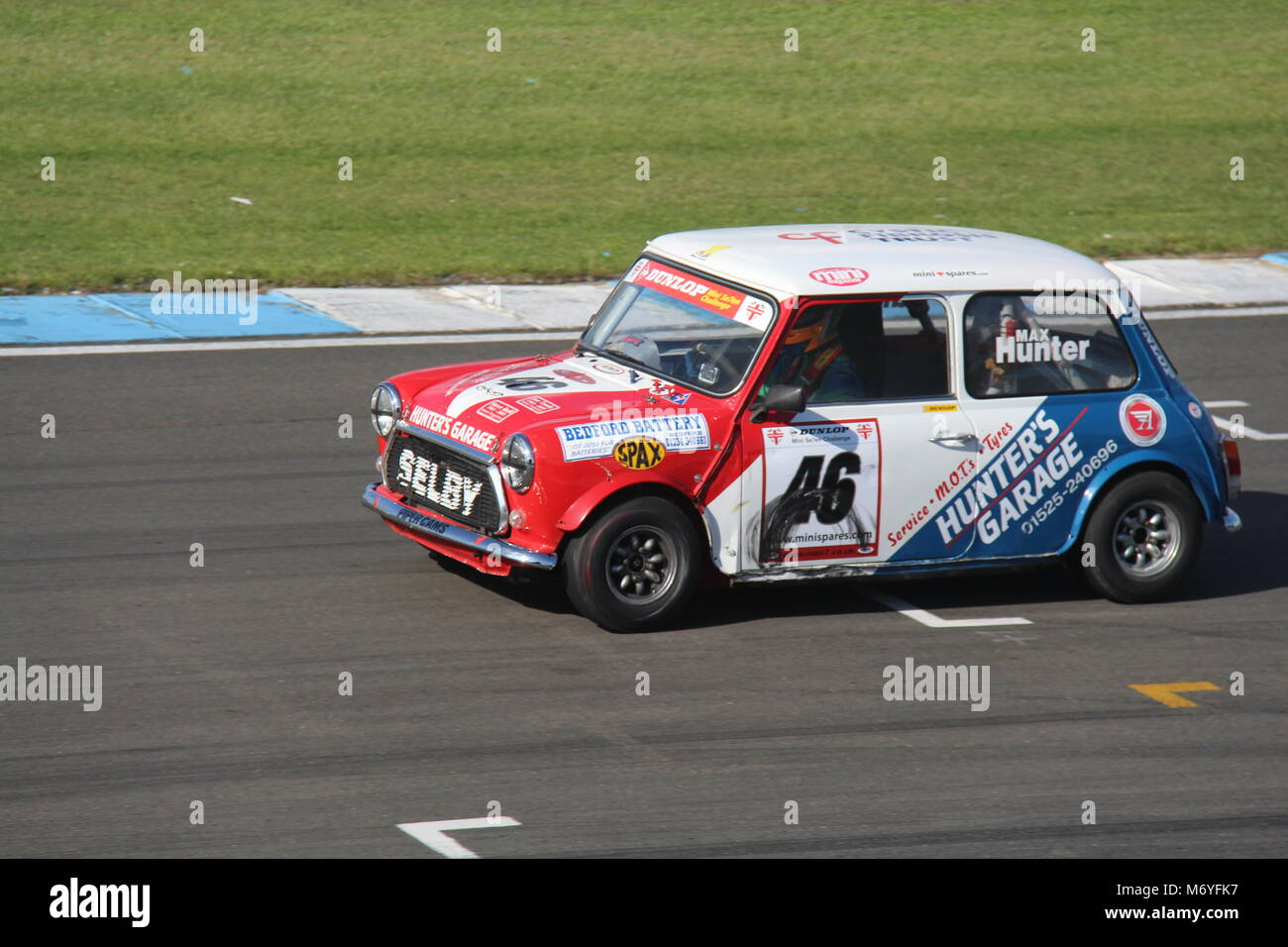 Mini 7 Racing in Donington Park Circuit Juli 2015 Stockfoto